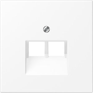JUNG LS969-2UAWWM Abdeckung für IAE/UAE-Anschlussdosen 2 x 8-polig Serie LS schneeweiß matt