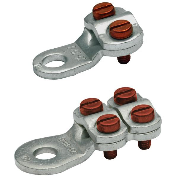 Klauke Klemmkabelschuh, gestanzt, 150 - 240 mm², M10, 4 Schrauben, verzinnt