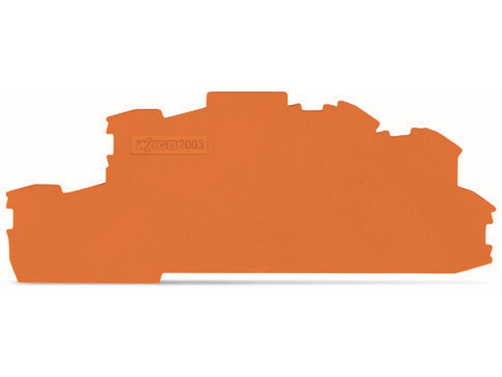 WAGO 2003-6692 Abschluss- und Zwischenplatte 0,8mm dick orange